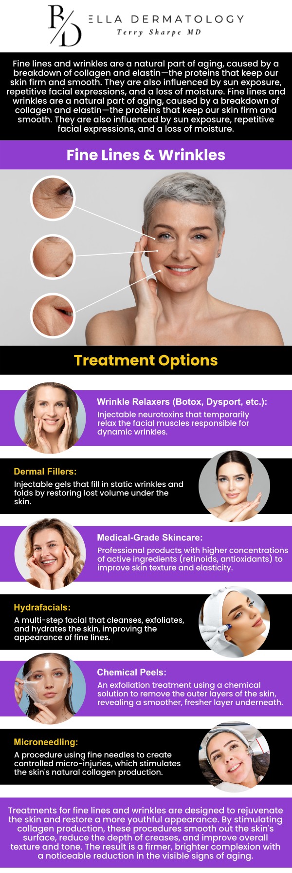 At Bella Dermatology, Dr. Terry L. Sharpe, MD, uses advanced techniques to smooth fine lines and restore a youthful appearance. Whether through injectables or other effective treatments, we tailor solutions to meet your unique skin needs. For more information, contact us or schedule an appointment online. We are conveniently located at 2340 Patrick Henry Pkwy Suite 150, McDonough, GA 30253. At Bella Dermatology, Dr. Terry L. Sharpe, MD, uses advanced techniques to smooth fine lines and restore a youthful appearance. Whether through injectables or other effective treatments, we tailor solutions to meet your unique skin needs. For more information, contact us or schedule an appointment online. We are conveniently located at 2340 Patrick Henry Pkwy Suite 150, McDonough, GA 30253.